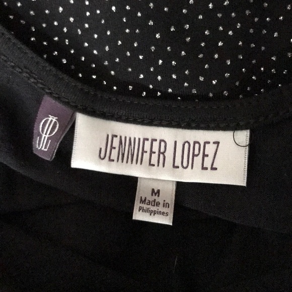 JENNIFER LOPEZ BLACK SHIMMER MEDIUM BLOUSE - Picture 7 of 8